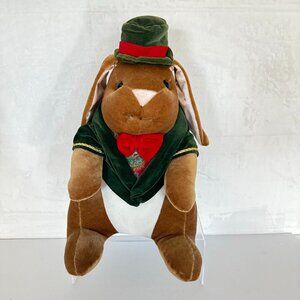 Toys R Us 1985 Velveteen Rabbit Ears 14" Brown Green Easter Boy & Girl  Bunny